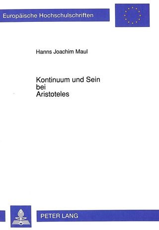 Kontinuum und Sein bei Aristoteles