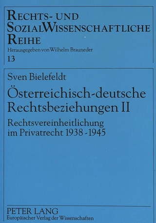 Österreichisch-deutsche Rechtsbeziehungen II
