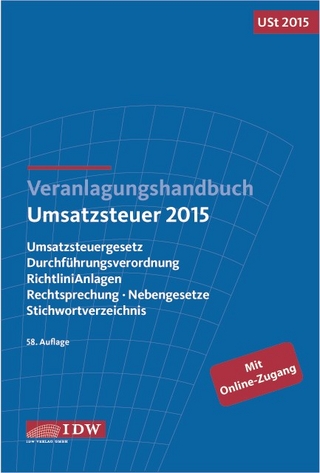 Veranlagungshandbuch Umsatzsteuer 2015