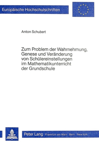 Zum Problem der Wahrnehmung, Genese und Veränderung