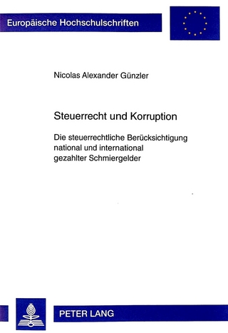 Steuerrecht und Korruption