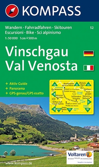 KOMPASS Wanderkarte Vinschgau /Val Venosta