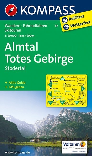 KOMPASS Wanderkarte Almtal - Totes Gebirge - Stodertal - 