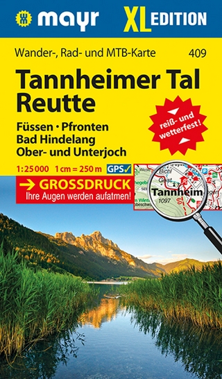 Mayr Wanderkarte Tannheimer Tal, Reutte XL 1:25.000