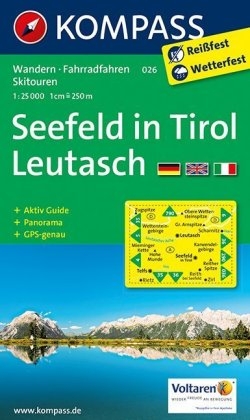 KOMPASS Wanderkarte Seefeld in Tirol, Leutasch