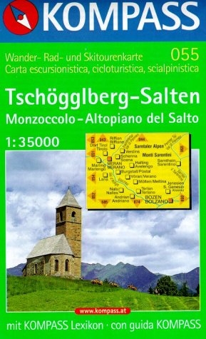 055: Tschogglberg / Monzoccolo - Salten / Altopiano Del Salto 1:35, 000
