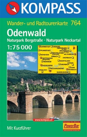 764: Odenwald-NP Bergstrasse-NP Neckartal 1:75, 000