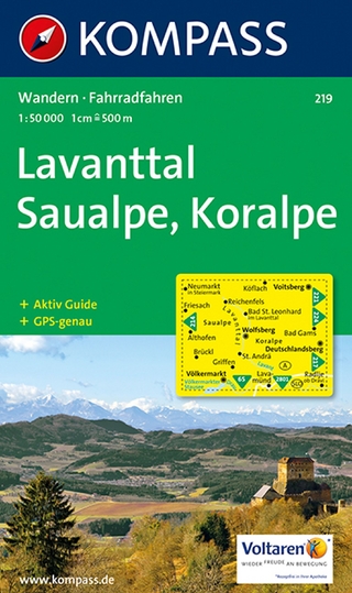KOMPASS Wanderkarte 219 Lavanttal - Saualpe - Koralpe