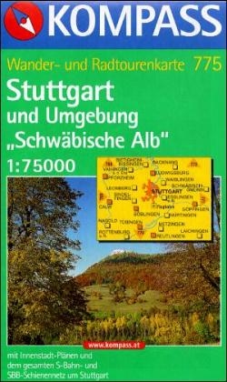 775: Stuttgart U. Umgebung (surrounding Area) 1:75, 000