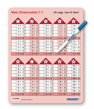 Mein Divisionsfeld mit Stift