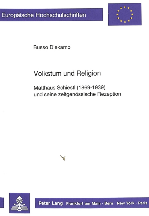 Volkstum und Religion - Busso Diekamp