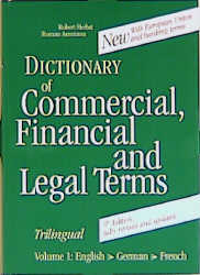 The Three Language Dictionary of Commercial, Financial and Legal Terms