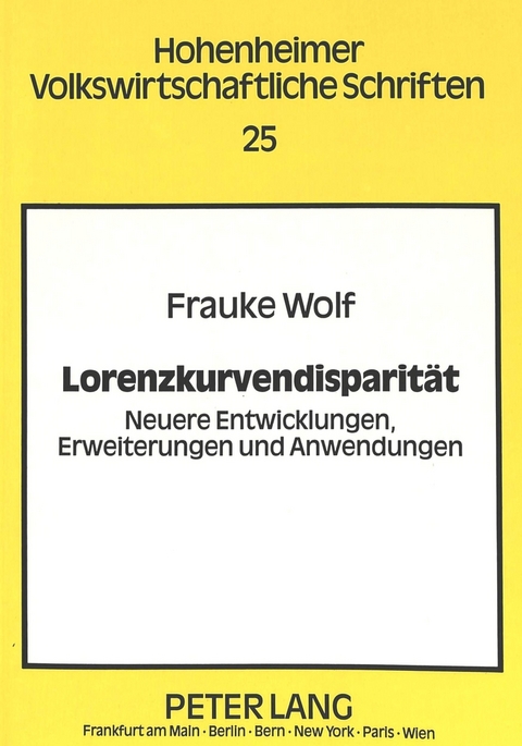 Lorenzkurvendisparität - Frauke Wolf