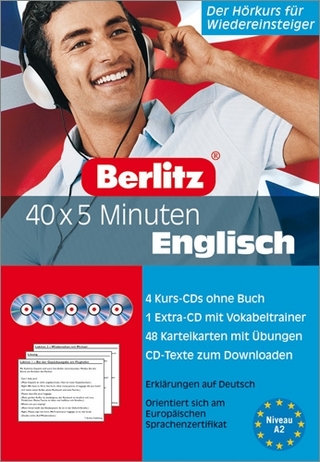 40 x 5 Minuten Englisch - Set. 5 Audio-CDs und 48 Karteikarten