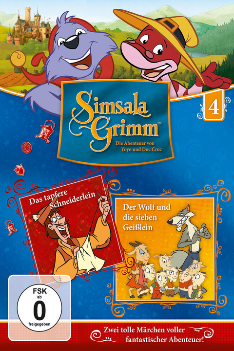 SimsalaGrimm - Das tapfere Schneiderlein / D. sieben Gei&szlig;lein, 1 DVD