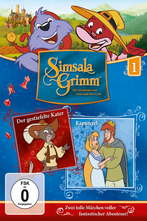 SimsalaGrimm - Der gestiefelte Kater / Rapunzel, 1 DVD