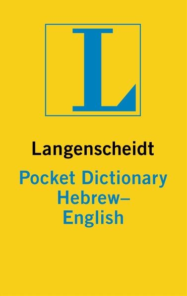 Langenscheidt Pocket Dictionary Hebrew - 