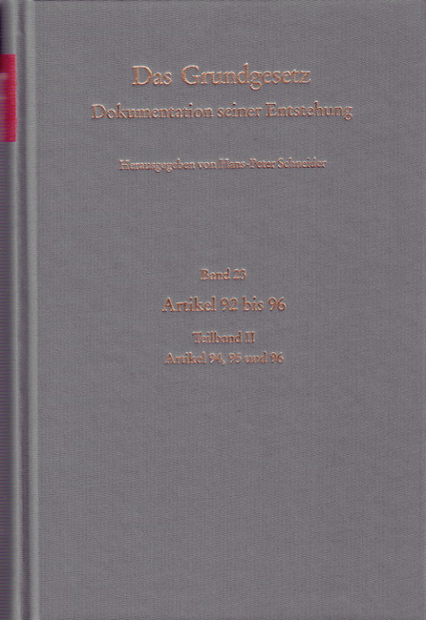 Band 23: Artikel 92 bis 96, Teilband II: Artikel 94, 95 und 96 - 