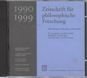 Zeitschrift für philosophische Forschung 1990-1999