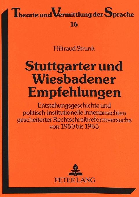 Stuttgarter und Wiesbadener Empfehlungen - Hiltraud Strunk