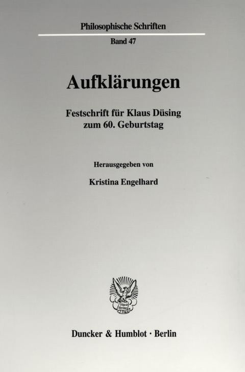 Aufkl&auml;rungen. - 