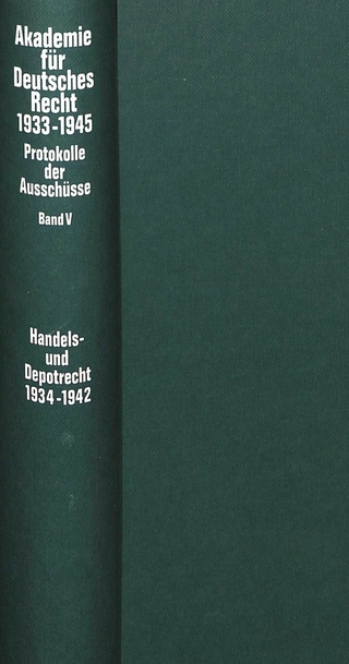 Ausschuß für das Recht des Handelsstandes und der Handelsgeschäfte (1937-1942)