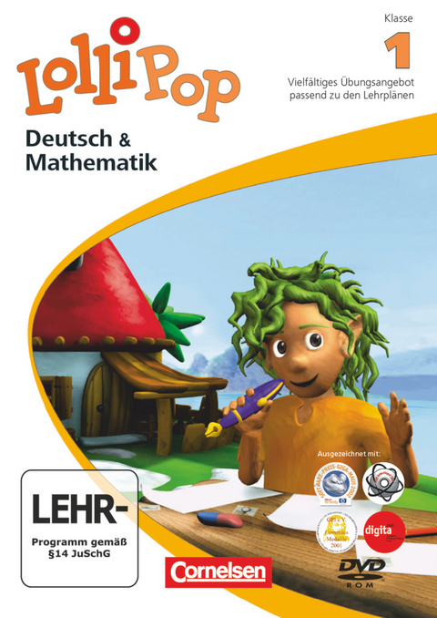 Lollipop Multimedia - Deutsch/Mathematik - Software f&uuml;r das Lernen zu Hause - 1. Schuljahr