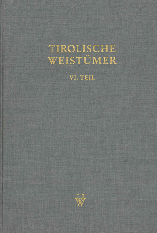 Tirolische Weistümer, VI. Teil: Oberinntal