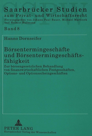 Börsentermingeschäfte und Börsentermingeschäftsfähigkeit