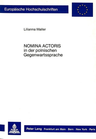 «Nomina Actoris» in der polnischen Gegenwartssprache