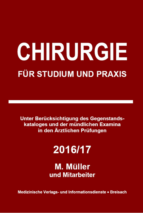 Chirurgie 2016/17 - Markus M&uuml;ller