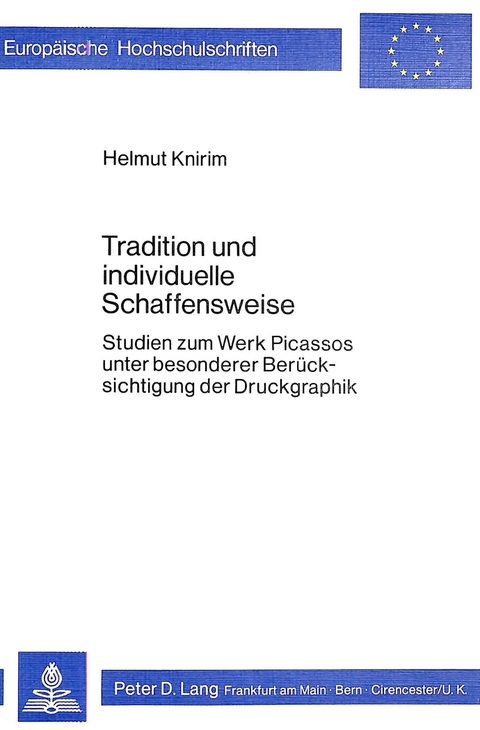 Tradition und individuelle Schaffensweise - Helmut Knirim