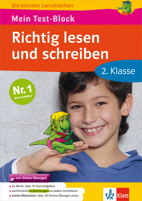 Mein Test-Block Richtig lesen und schreiben mit Online-&Uuml;bungen 2. Klasse