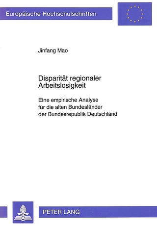 Disparität regionaler Arbeitslosigkeit