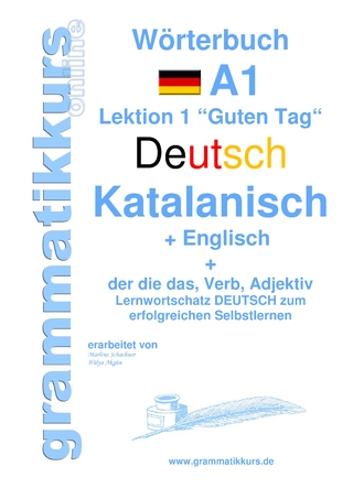 Wörterbuch Deutsch - Katalanisch - Englisch Niveau A1