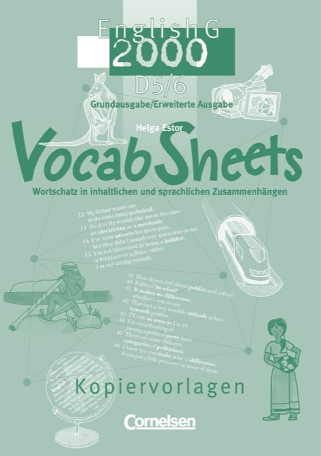 English G 2000. Erweiterte Ausgabe/Grundausgabe D / Band 5/6: 9./10. Schuljahr - Vocab Sheets - Helga Estor
