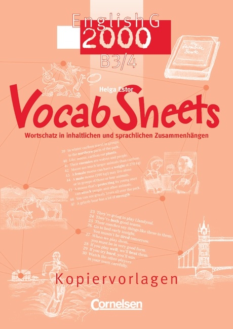 English G 2000 - Ausgabe B / Band 3/4: 7./8. Schuljahr - Vocab Sheets - Helga Estor