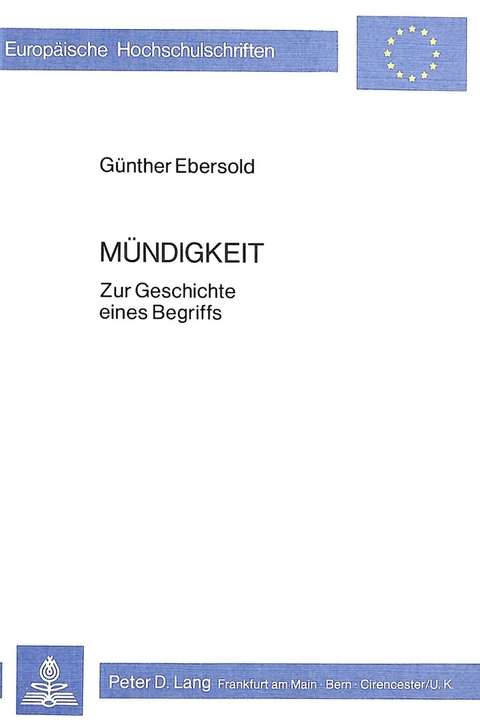 M&uuml;ndigkeit - G&uuml;nther Ebersold