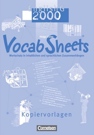 English G 2000. Ausgabe A / Band 5/6: 9./10. Schuljahr - Vocab Sheets