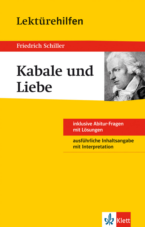 Klett Lekt&uuml;rehilfen Friedrich Schiller, Kabale und Liebe - Georg M&uuml;ller