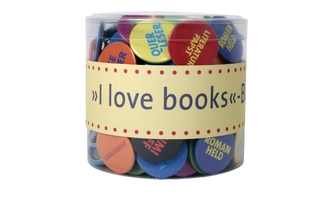 Buttons »I love Books«