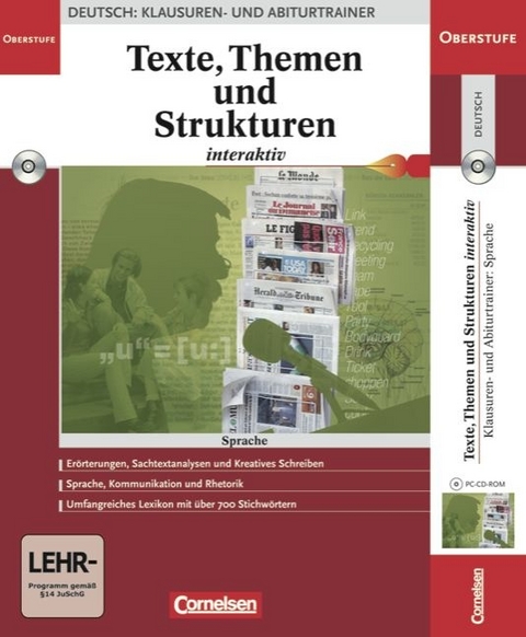 Texte, Themen und Strukturen - interaktiv. Digitale Oberstufe. Software f&uuml;r das Lernen zu Hause / Sprache - Lisa B&ouml;cker, Beatrix Br&uuml;ning, Claudia Dreyer, Klaus Eilert, Udo Franken, Heinz Gierlich, Elmar Holtz-Meynert