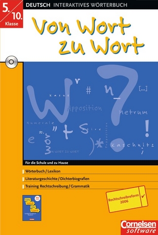 Von Wort zu Wort - Software - Aktualisierte Auflage 2006. Elektronisches Schülerwörterbuch Deutsch / CD-ROM