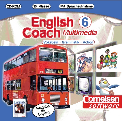 English Coach Multimedia. Vokabeln - Grammatik - Action. zu English G (Ausgabe A f&uuml;r Bayern) - Version f&uuml;r zu Hause / Band 6: 10. Jahrgangsstufe - CD-ROM - James Pankhurst, Markus Ritter, Hartmut Steuber, Angelika Thiele