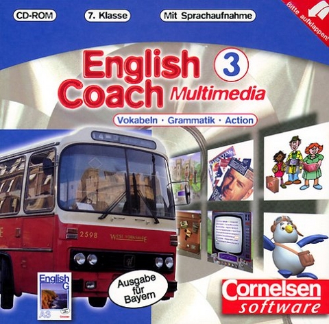 English Coach Multimedia. Vokabeln - Grammatik - Action. zu English G (Ausgabe A f&uuml;r Bayern) - Version f&uuml;r zu Hause / Band 3: 7. Jahrgangsstufe - CD-ROM - James Pankhurst, Hartmut Steuber, Angelika Thiele