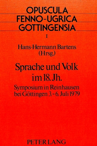 Sprache und Volk im 18. Jahrhundert