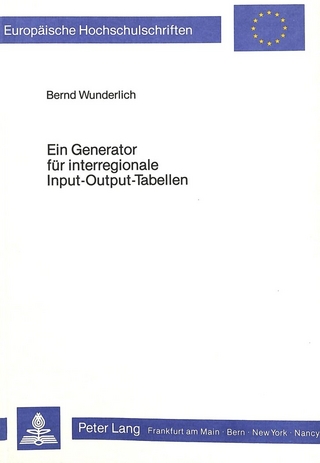 Ein Generator für interregionale Input-Output-Tabellen