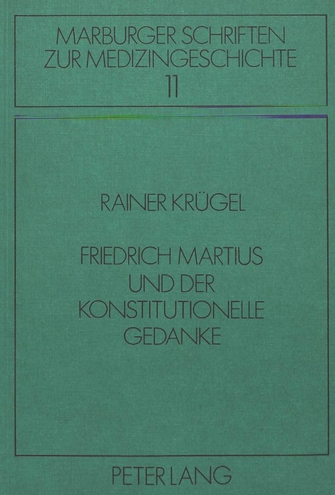 Friedrich Martius und der konstitutionelle Gedanke