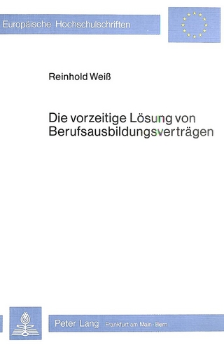 Die vorzeitige Lösung von Berufsausbildungsverträgen