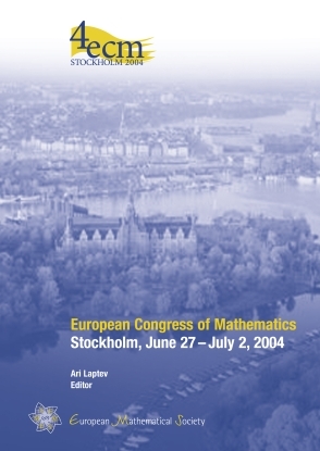 European Congress of Mathematics, Stockholm, June 27 -July 2, 2004 - 